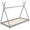 Twin Size House Platform Bed with Triangle tructure-ModernLuxe - image 4 of 4