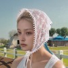 Unique Bargains French Lace Triangle Bandana White 1 Pc - 2 of 4