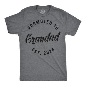 Mens Funny T Shirts Promoted To Grandad 2026 Sarcastic Grandpa