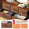 BestMassage 5/8/9-Drawer Fabric Dresser with Wood Top Versatile Storage Cabinet Organizer with Steel Frame - 3 of 4