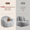 GustoWave Extra Large Bean Bag Chair for Bedroom & Living Room, Light Grey - 4 of 4