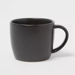 17oz Stoneware Houlton Mug Black - Threshold™