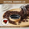 4-Pack 16oz Glass Jars with Bamboo Lids for Oats, Yogurt, Snacks & Spices - 3 of 4