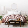 Deny Designs Little Dean Line Art Sculpt in Umber Duvet Cover Bedding Set - 4 of 4