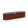 Okak Outdoor Galvanized Raised Garden Bed Kit, Elevated Planter Box with Safety Edging, Easy DIY for Flowers, Herbs, Vegetables - 4 of 4