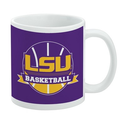 LSU Basketball White Mug