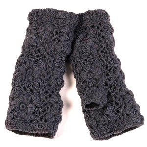 Flower Crochet Handwarmers_Nirvanna Designs - 1 of 4