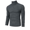 WhizMax Men's Turtleneck Knit Sweater - 2 of 4