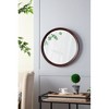 Lyngins 20 Inch Bathroom Mirrors,Round Wall Mirrors,Decorative Mirrors,Mango Wood Frame Vanity Mirrors for Bathroom,Bedroom - 2 of 4