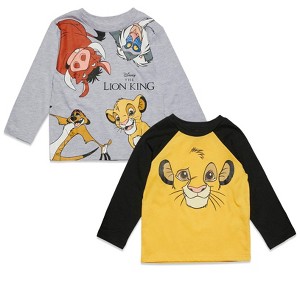 Disney Toy Story Cars Lion King Guard Mickey Mouse 2 Pack Cosplay Long Sleeve T-Shirts Toddler to Little Kid - 1 of 4