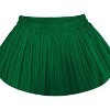 Women's Chiffon Pleated Midi Skirt - A-Line Skirt with Elastic Waist for Elegant Style Dark Green - 3 of 4