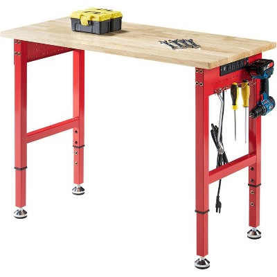 AMERLIFE Adjustable Workbench with Power Outlets,  Heavy Duty Work Table