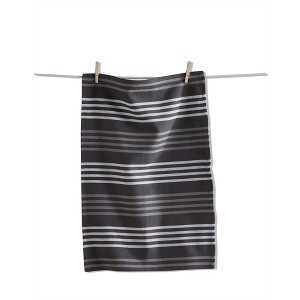 TAG Basket Weave Stripe Dishtowel Gray - 1 of 1