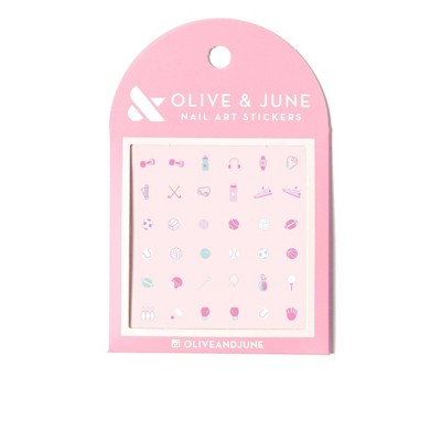 Olive & June Nail Art Stickers - Super Sporty - 36ct