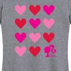 Women's - Barbie - Heart Grid Short Sleeve Graphic T-Shirt - 2 of 4