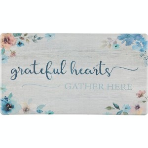 J&V TEXTILES 20" x 39" Comfort Collection Anti-Fatigue Kitchen Floor Mat (Grateful Hearts Gather) - 1 of 3