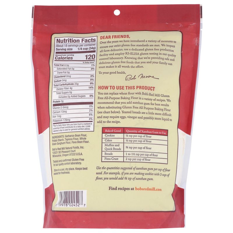 Bob's Red Mill Gluten Free All Purpose Baking Flour - Case of 4/22 oz, 3 of 7