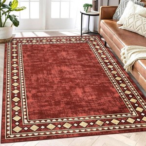 Regional carpet,geometric boundary carpet,modern minimalist office carpet in living room,bedroom - 1 of 4