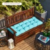 ARTPLAN Outdoor 48 Inch Bench Cushion Tufted for Outdoor Furniture, 48"x18"x4" Wicker Patio Loveseat Cushion All Weather - 3 of 4