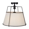 Artcraft Lighting Pullman 3 - Light Semi-Flush Mount in  Black - 3 of 4