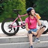 Gulches Kids' Bike 20" Wheels Fat Tire Bike, 4" Wide Fat Tire Snow Mountain Bike for 8-12 Year Old, Steel Frame Bicycles, 7 Speed Teenager,Children - 2 of 4
