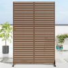 Wooakway Elegant Outdoor Vertical Garden Trellis with Hanging Planters, Metal Design for Patios and Gardens - 2 of 4