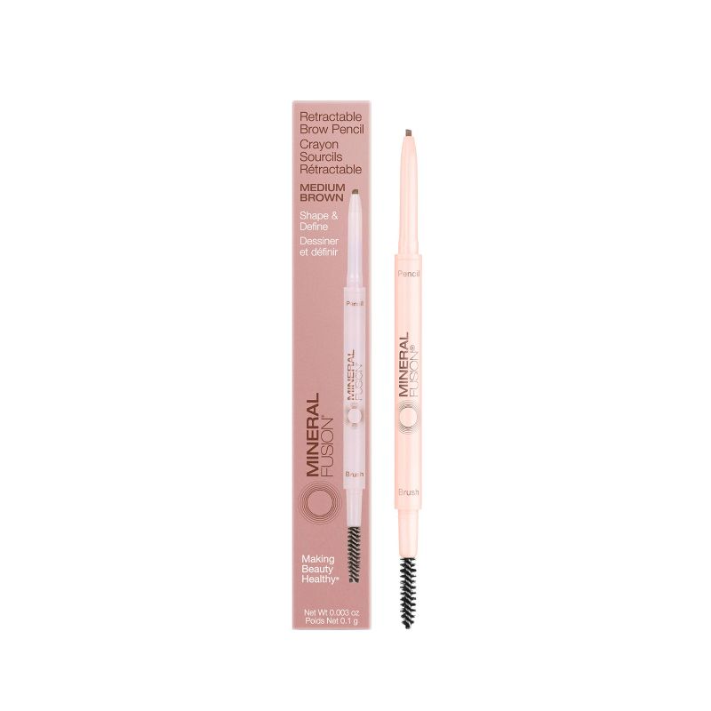 Mineral Fusion Dual Ended Retractable Eyebrow Pencil - 0.003oz, 1 of 9