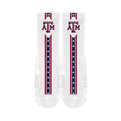 NCAA Texas A&M Aggies Adult Flags Crew Socks - M/L