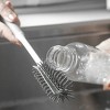 OU Bottle & Glass Brush – Ergonomic, Flexible Bristles for Scratch-Free, Deep Cleaning of Cups, Bottles & Glasses - 3 of 4