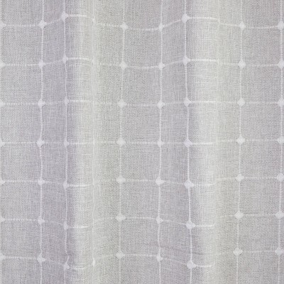 Neutral Windowpane Texture Fabric Shower Curtain 72" x 70"