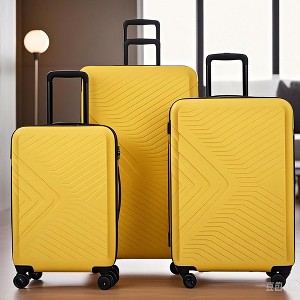 KTMBDW Luggage with Spinner Wheels & Zipper, 3-Piece Travel Suitcase ABS+PC Hardshell Luggage Set with TSA Lock (20+24+28 inch) - 1 of 4
