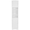 NicBex Tall Corner Cabinet with 2 Doors,Bathroom Storage Cabinet with Adjustable Shelves,Space-Saving Multi-Functional Bathroom Storage - 2 of 4
