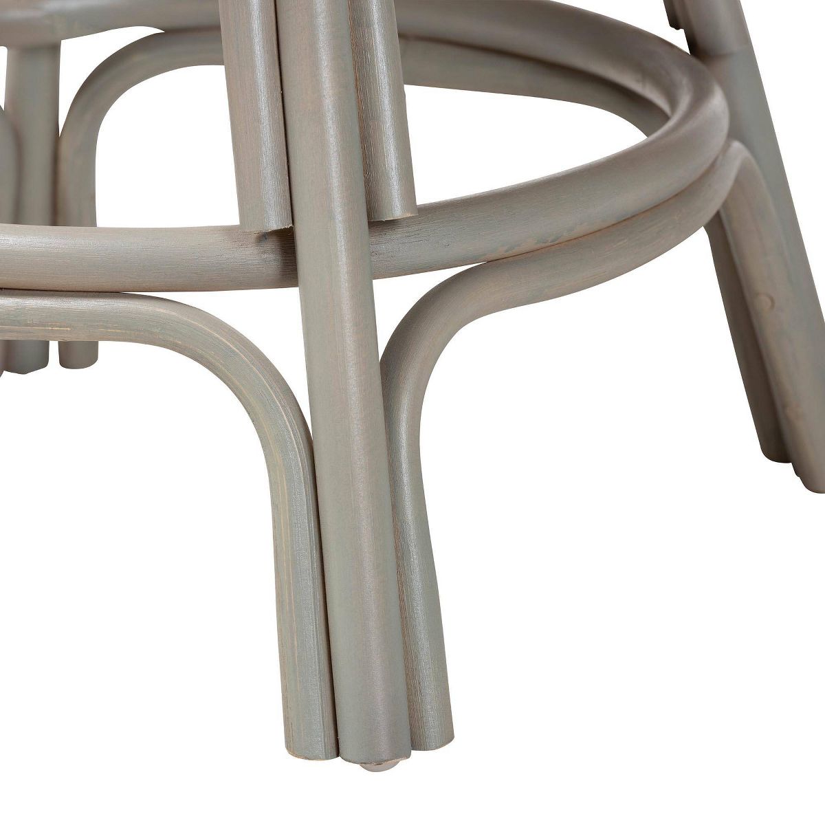 bali & pari Bella Swivel Rattan Counter Stool with Cushion French Gray - thumbnail 8