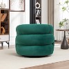 SEYNAR Modern Glam Velvet 360 Degree Swivel Accent Armchair with Tufted Back - 4 of 4