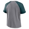 NFL Philadelphia Eagles Women's Gray Raglan Scoop T-Shirt - image 3 of 3