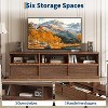 70 inch TV Stand for 80" TVs, Mid Century Modern Entertainment Center with Storage Drawer & Open Shelves,for Living Room - 4 of 4