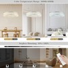 LamQee Modern LED Crystal Chandeliers for Dining Room Light Fixture Ring Chandeliers Crystal Ceiling Pendant Lights Dimmable with Remote Control - 4 of 4