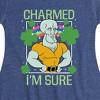 SpongeBob Squarepants Charmed I'm Sure Fit & Flair Cap Sleeve Dress - Heather Navy - 6T - 2 of 4