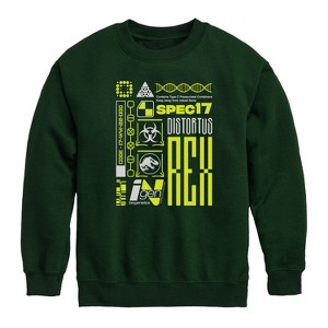 Boys' - Jurassic Park - Rex Digital Graphic Long Sleeve Fleece Sweatshirt - 1 of 3