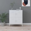 vidaXL Storage Cabinet White Steel 31.5 x 13.8 x 40.0 in - 2 of 4