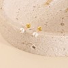 Girls' Simulated Pearl With Cubic Zirconia Screw Back 14k Gold Earrings - In Season Jewelry - 4 of 4