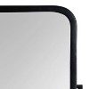 Kate and Laurel Elijah Rectangle Metal Functional Mirror, 38x24, Black - 3 of 4