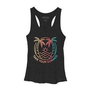 Women's Design By Humans Take Your Summer By VEKTORKITA Racerback Tank Top - 1 of 2