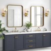 GTCLIGHTING Gold Vanity Wall Sconces, Modern Wall Lighting Fixture with Clear Glass Shade for Bathroom,Metal Wall Mount Lamp for Living Room - 4 of 4