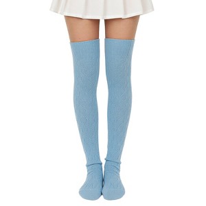 Wrapables Winter Warm Over the Knee Thigh High Long Boot Socks - 1 of 4