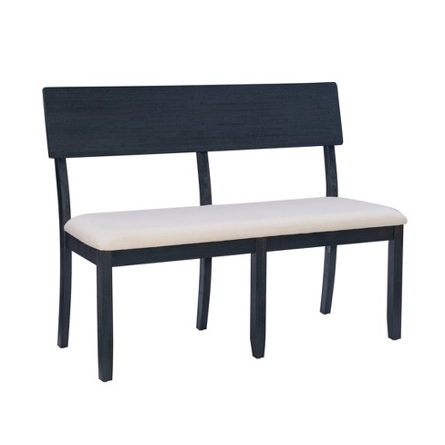 Upholstered dining best sale bench with back