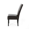 GDFStudio Percival Contemporary Upholstered T-Stitch Dining Chairs (Set of 2) - 4 of 4