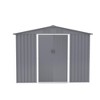Syemin Deck Boxes, Large Metal Outdoor Storage Shed with Sliding Doors, Air Vent, Dark Grey, 98.4"*72.8"*72.6" - 3 of 4