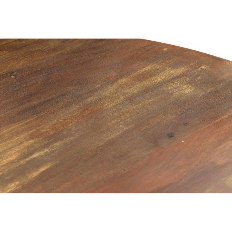48&#34; Blossom Round Reclaimed Wood Dining Table Brown - Timbergirl, 5 of 9