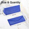 Unique Bargains Foldable PU Leather Magnetic Triangle Glasses Eyewear Case - 2 of 4
